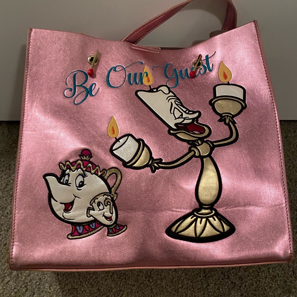 Pink 'Be Our Guest' Tote Bag